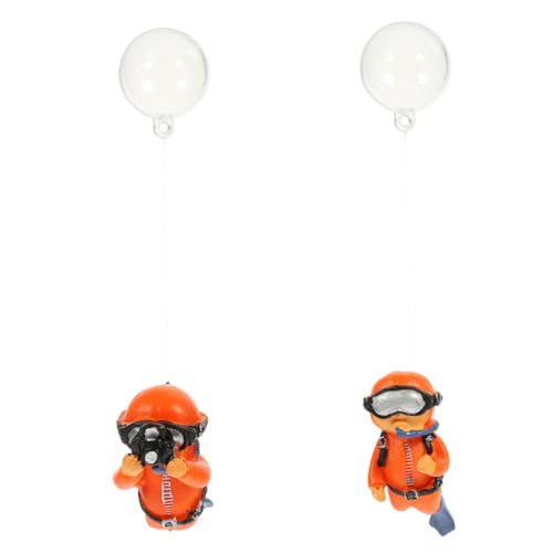 Alipis 2 Stück Schwimmende Taucher Figuren Lustige Aquarium Dekoration Fisch Tank Ornament für Kreative Unterwasserlandschaftgestaltung für Aquarien und Dekorationszwecke von Alipis
