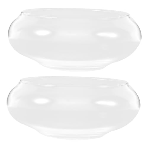Alipis 2 Stücke Klare Blumenvase Runde Transparente Terrarium Transparent Glas Klar Tank Runde Fisch Schüssel Alipis 2 Stücke Klare Blumenvase Runde Transparente Terrarium Transparent Glas Klar Tank Runde Fisch Schüssel von Alipis