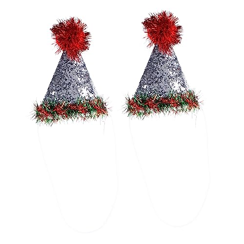 Alipis 2Stücke Weihnachtsmützen Für Haustiere Niedliche Weihnachtsmütze Für Welpen Und Katzen Accessoire Für Feiertagsfeiern Und Fotoshootings von Alipis