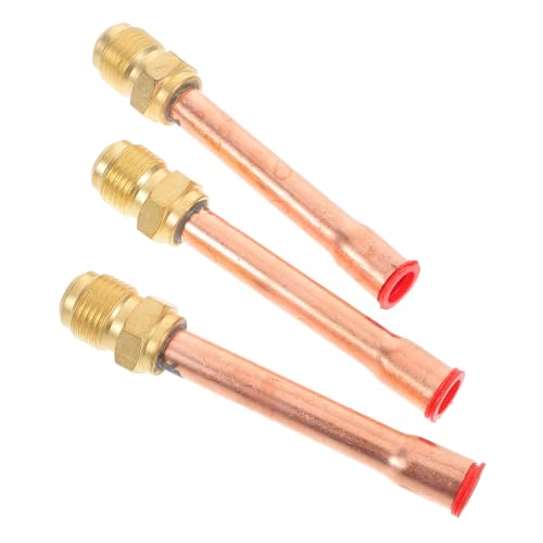 Alipis 3 Stück Teiliges Flare Connector für Klimaanlage Hochdruckventil Erweiterte und Verdickte Luftrohrverbindung Installieren Kompatibel mit Verschiedenen Klimaanlagensystemen von Alipis