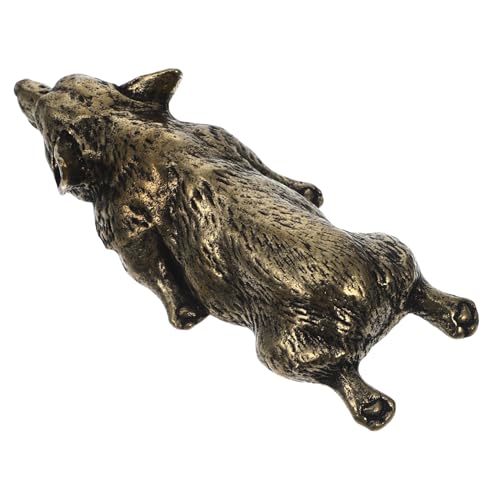Alipis Corgi-Ornamente Aus Reinem Kupfer Hundespielzeug Hundedecke Hundeleckerli-Puzzle Für Haustiere Bemalbare Figuren Trainingspads Für Hunde Bälle Für Hunde Hunde-PIPI-Pads von Alipis