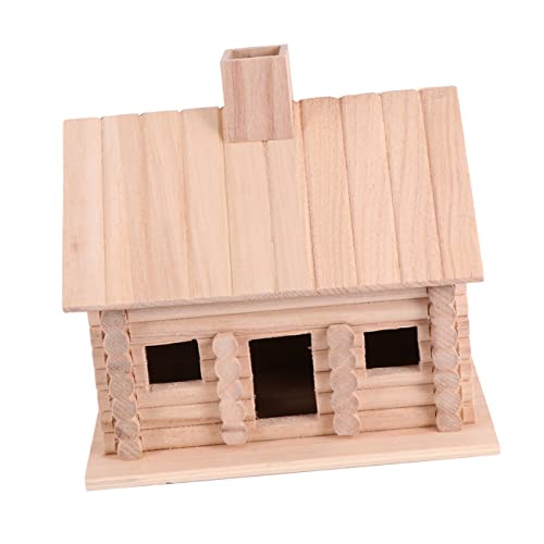 Alipis Holz Vogelhaus aus Holz für Garten Dekoration Kreatives Rustikales Design für Kleine zum Aufhängen Langlebig und Accessoire für Zuhause von Alipis