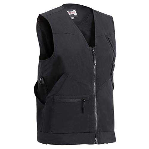 Alipis Dog Trainer Vest Dummie Weste Hundetrainer Weste Pet Trainer Sicherheitssicherheitsweste Haustierbesitzer Weste Tuch Hund Training Weste mit Multi- Trainingsjacke Hund Weste Training Hund von Alipis