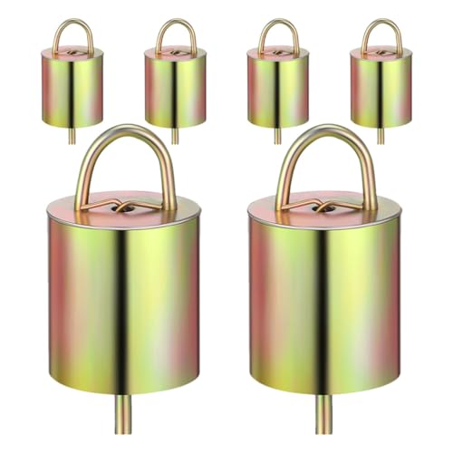 Alipis Kupfer-Viehglocken Kuh-Anti-Verlust-Glocken Metall-Tierglocken Bauernhof Laute Glocken Schafe Die Laute Glocken Weiden Lassen Hängeglocken 6 Stück von Alipis