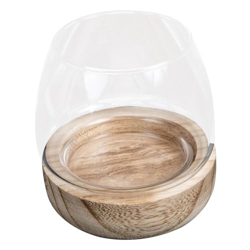 Alipis Mikrolandschaftsflasche Multifunktionale Kleine Fischschale für Tischdeko Langlebiges mit Holzsockel für Blumen und Wasserpflanzen Alipis Mikrolandschaftsflasche Multifunktionale Kleine Fischschale für Tischdeko Langlebiges mit Holzsockel für Blumen und Wasserpflanzen von Alipis