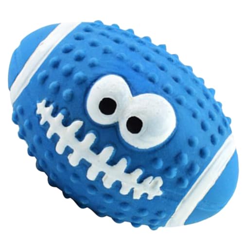 Alipis Quietschende Hundespielzeugbälle Welpen-Kauspielzeug Hundefußballball Zum Trainieren Aggressiver Kauer Beim Zahnen von Alipis
