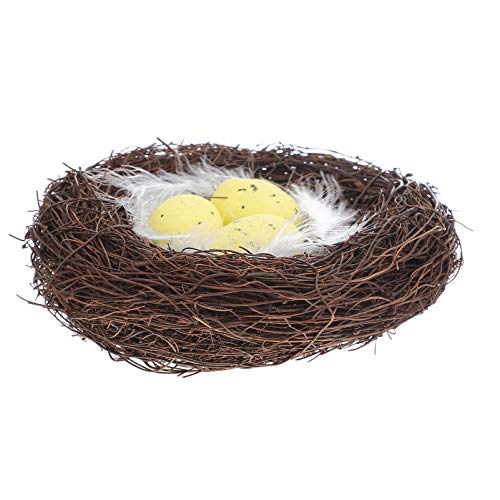 Alipis Rattan Rustikale Vogelnester Künstlicher Vogel Nest Vogelhäuser Mit Eier Ostervögel Nest Vogelkäfig Für Osterfeder Alipis Rattan Rustikale Vogelnester Künstlicher Vogel Nest Vogelhäuser Mit Eier Ostervögel Nest Vogelkäfig Für Osterfeder von Alipis