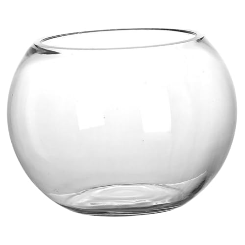 Alipis Transparentes Aquarium Rundes Fischbecken Für Goldfische Desktop Fisch Tank Für Pflanzen & Dekoration Anti Fall Design Ø Ideal Für Wohnzimmer & Büro von Alipis
