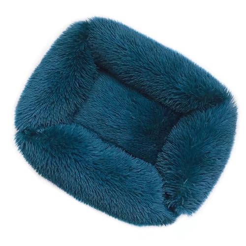 Aliuciku Quadratisches Superweiches Hundebett, Warmes Plüsch-Katzenmatten-Hundebetten für Hunde Haustierprodukt(Blue,S) von Aliuciku