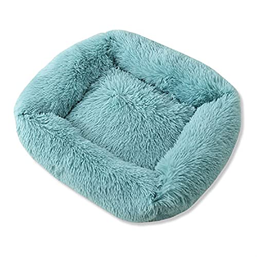 Aliuciku Quadratisches Superweiches Hundebett, Warmes Plüsch-Katzenmatten-Hundebetten für Hunde Haustierprodukt(EmeraldGreen,L) von Aliuciku