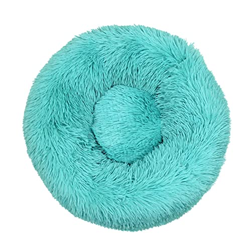 Aliuciku Super Weiches Hundebett, Plüsch Katzenmatte Rundes Hundebetten Haustier Kissen(EmeraldGreen,50x50cm) von Aliuciku