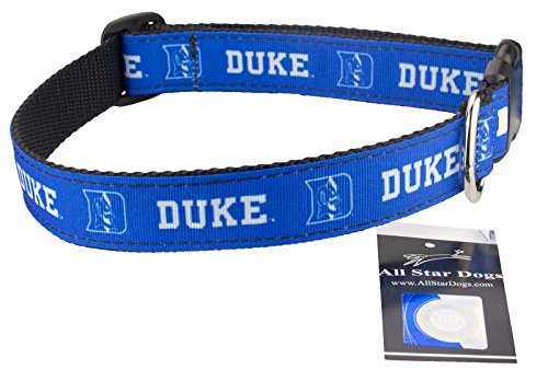 All Star Dogs Duke Blue Devils Band Hundehalsband, Lg 1in w - Fits 19in-30in, Blau von All Star Dogs