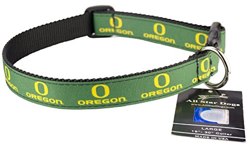All Star Dogs Oregon Ducks Hundehalsband, mit Schleife, Größe M von All Star Dogs