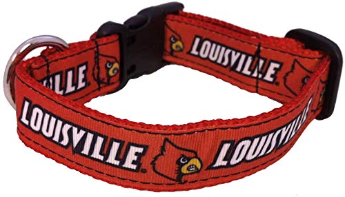 Collegiate Hundehalsband, Größe L, Louisville Cardinals von All Star Dogs