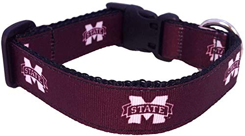 Collegiate Hundehalsband, Größe L, Mississippi State Bulldoggen von All Star Dogs