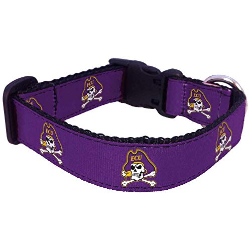 Collegiate Hundehalsband, Größe M, East Carolina Pirates von All Star Dogs
