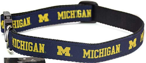 Collegiate Hundehalsband, Michigan Wolverines, Größe S von All Star Dogs