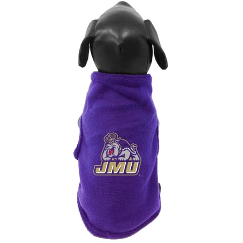 NCAA James Madison Dukes ärmelloses Fleece-Hunde-Sweatshirt, Größe XL von All Star Dogs
