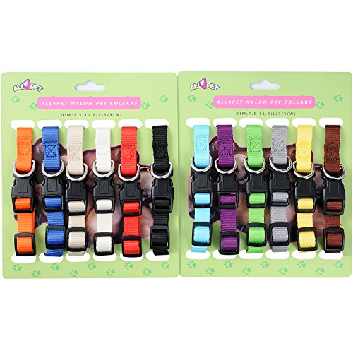 All4pet Hundehalsbänder für Welpen, weiches Nylon, 12 Stück All4pet Hundehalsbänder für Welpen, weiches Nylon, 12 Stück von All4pet