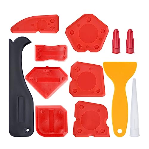 Allayu Caulk Tool Kit Sealant Silikon Zubehör Multi Angle Scraper Remover Applicator Spreader Finishing Set Fugenhandwerkzeuge, Schwarz Allayu Caulk Tool Kit Sealant Silikon Zubehör Multi Angle Scraper Remover Applicator Spreader Finishing Set Fugenhandwerkzeuge, Schwarz von Allayu