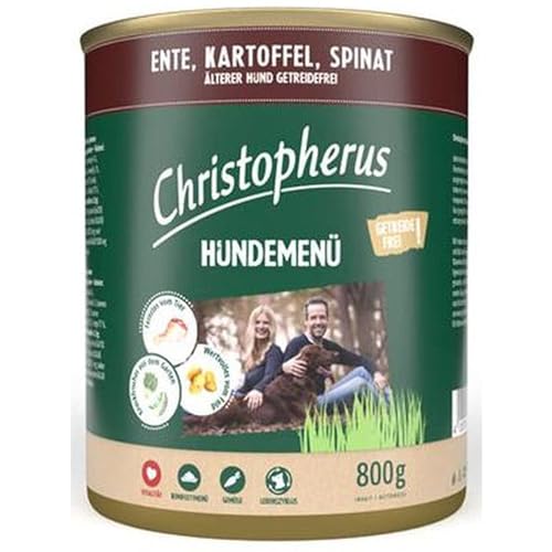 Allco Christopherus Menue Senior mit Ente, Kartoffel, Spinat | 6X 800g von Buosha