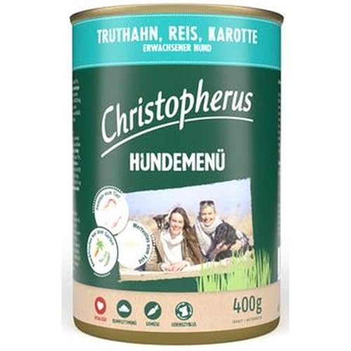 Christopherus Menue Adult mit Truthahn, Reis, Karotte | 6X 400g von Allco