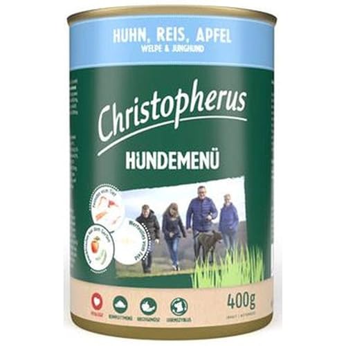 Christopherus Menue Junior mit Huhn, Reis, Apfel | 6X 400g von Allco