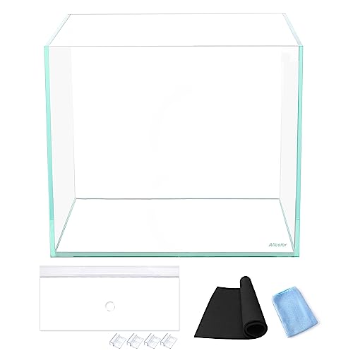 Allcolor Ultraklarer, randloser Aquariumtank, 2–22 Gallonen, eisenarmes Glas (4,6 Gal – oberes Glasdach) von Allcolor