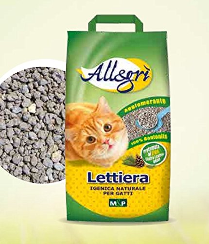 Katzenklo Katzentoilette Toilettenpapier auf Basis von Bentonit – 10 kg von Allegrì