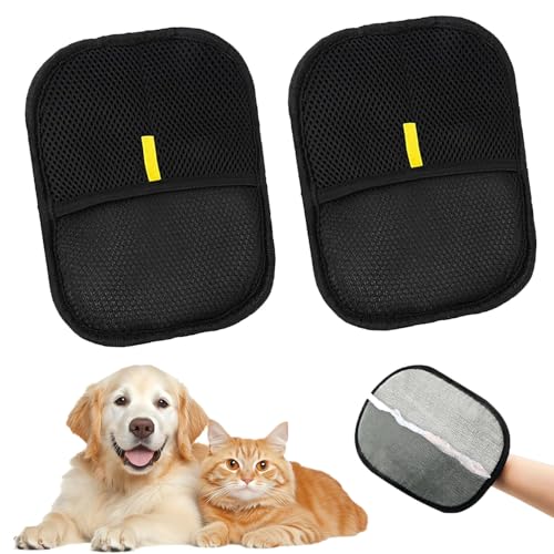 Allein 2PCS Handschuh zur Tierhaarentfernung, Fellmagnet Handschuhe, Wiederverwendbare Pet Hair Remover Glove Für die Pflege und Entfernung Unerwünsch für Glattes und Gesundes Fell, Für Kleidung, Möbe Allein 2PCS Handschuh zur Tierhaarentfernung, Fellmagnet Handschuhe, Wiederverwendbare Pet Hair Remover Glove Für die Pflege und Entfernung Unerwünsch für Glattes und Gesundes Fell, Für Kleidung, Möbe von Allein