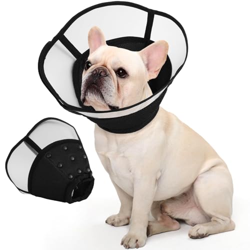 Allroaring Hundekegel, verstellbare Kegel für kleine Hunde, weiches Hundekegelhalsband gegen Lecken, bequeme Haustier-Genesungshalsbänder und Kegel, Alternative für nach Operationen, Wundheilung Allroaring Hundekegel, verstellbare Kegel für kleine Hunde, weiches Hundekegelhalsband gegen Lecken, bequeme Haustier-Genesungshalsbänder und Kegel, Alternative für nach Operationen, Wundheilung von Allroaring
