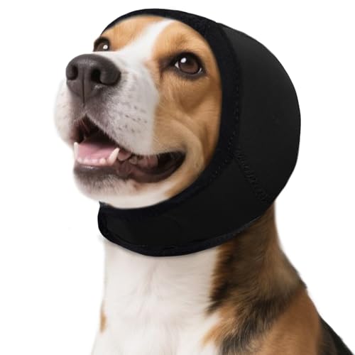 Beruhigender Hunde-Kapuzenpullover, Ohrenschützer, Geräuschschutz und Angstlinderung, kein Schütteln, Ohrwickel für Hunde, leise Ohrenabdeckung, Stirnband für Feuerwerk, Fellpflege, Schwimmen, Baden Beruhigender Hunde-Kapuzenpullover, Ohrenschützer, Geräuschschutz und Angstlinderung, kein Schütteln, Ohrwickel für Hunde, leise Ohrenabdeckung, Stirnband für Feuerwerk, Fellpflege, Schwimmen, Baden von Allroaring