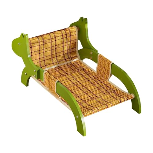 AlluraPet Katzenkratzliege, Couch, Haustier-Lounge-Stuhl, Holz, atmungsaktiv, Haustiermöbel, abnehmbares Katzenbett, kühlende Sommermatte zum Ausruhen von AlluraPet