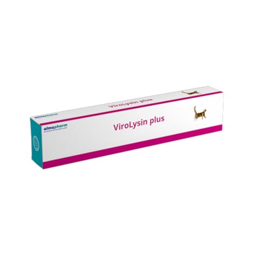 almapharm ViroLysin Plus | 30g | Ergänzungsfuttermittel für Katzen | Paste zum eingeben in das Maul | Vitalstoffe die unterstützend für das Immunsystem Sein können | Mit Zink von almapharm