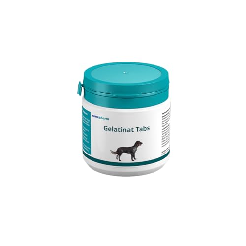 almapharm Gelatinat Tabs | 125 Tabletten | Ergänzungsfuttermittel für Hunde | Mit Zusätzen von Strukturstoffen für den Knorpelaufbau | Enthält die Vitamine E und C von almapharm