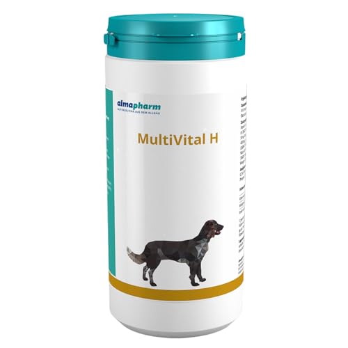 almapharm MultiVital H | 1000 g | Ergänzungsfuttermittel für Hunde | Bedarfsgerechte hypoallergene Mischung von Vitaminen, Spurenelementen und Mineralstoffen von almapharm