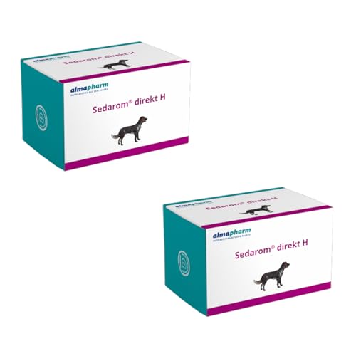 almapharm Sedarom direkt H | Doppelpack | 2 x 120 Tabletten | Ergänzungsfuttermittel für Hunde | Zum Ausgleich ernährungsbedingter Mängel an B-Vitaminen | Unterstützung des Nervenstoffwechsels von almapharm