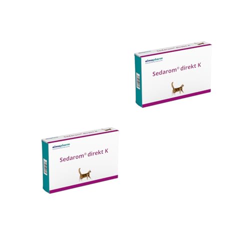 almapharm Sedarom direkt K | Doppelpack | 2 x 72 Tabletten | Ergänzungsfuttermittel für Katzen | Zur Unterstützung des Nervenstoffwechsels zur Stressabschirmung almapharm Sedarom direkt K | Doppelpack | 2 x 72 Tabletten | Ergänzungsfuttermittel für Katzen | Zur Unterstützung des Nervenstoffwechsels zur Stressabschirmung von Almapharm
