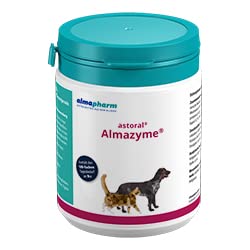 almapharm astoral Almazyme Pulver | 120 g | Ergänzungsfuttermittel für Hunde und Katzen | Vitalstoffe die zum optimalen Nahrungsaufschluss für Hunde und Katzen beitragen können von Almapharm