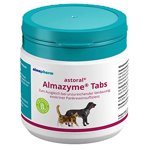 almapharm astoral Almazyme Tabs - Ergänzungsfuttermittel für Hunde und Katzen 125 Tabs von Almapharm