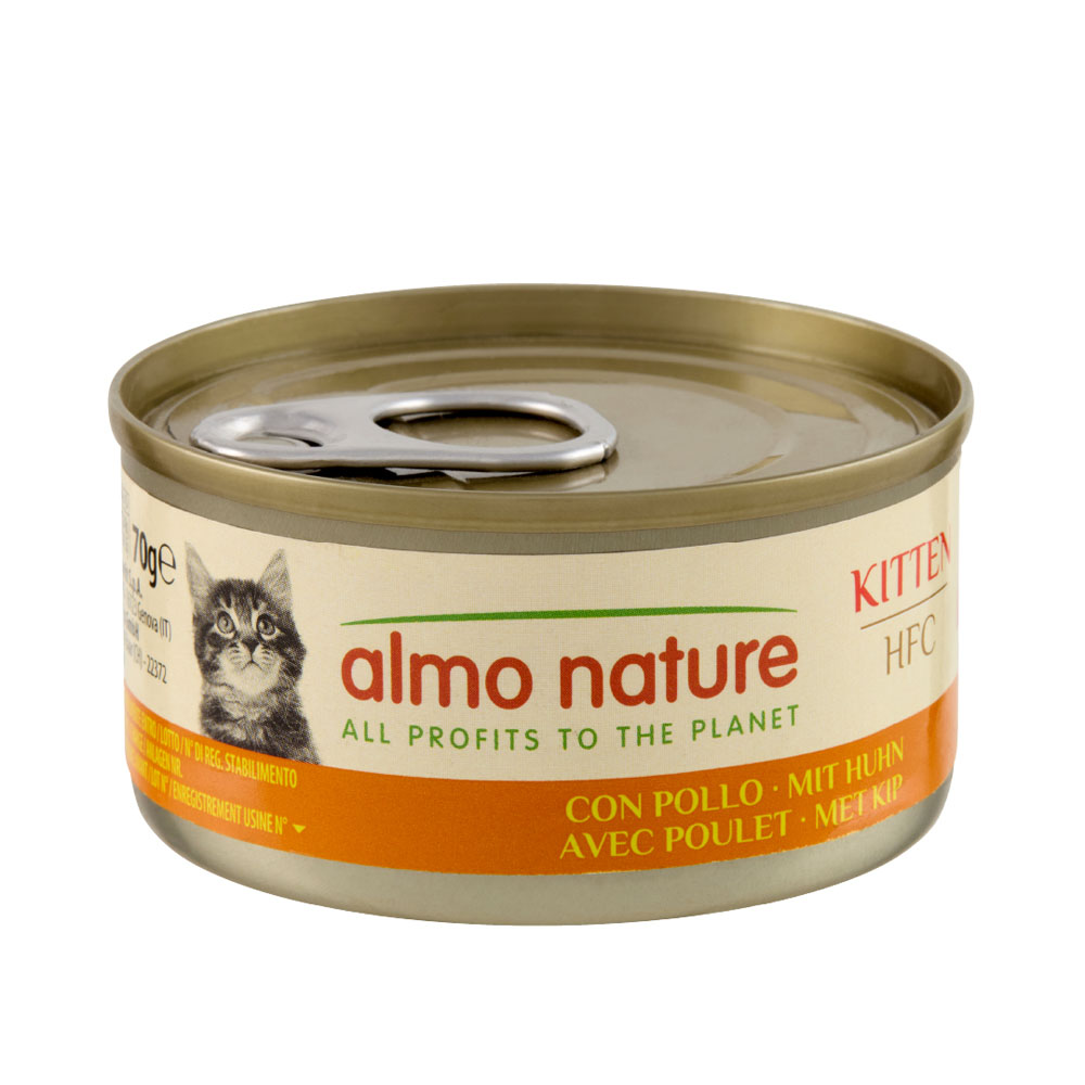 12 + 6 gratis! 18 x 70 g Almo Nature HFC - Kitten mit Huhn 12 + 6 gratis! 18 x 70 g Almo Nature HFC - Kitten mit Huhn von Almo Nature 70g