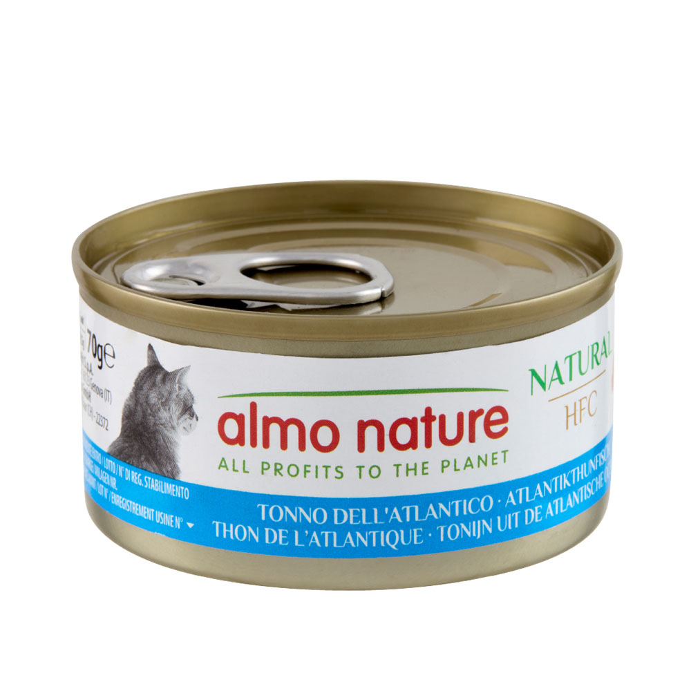 12 + 6 gratis! 18 x 70 g Almo Nature HFC - Natural Atlantikthunfisch von Almo Nature 70g