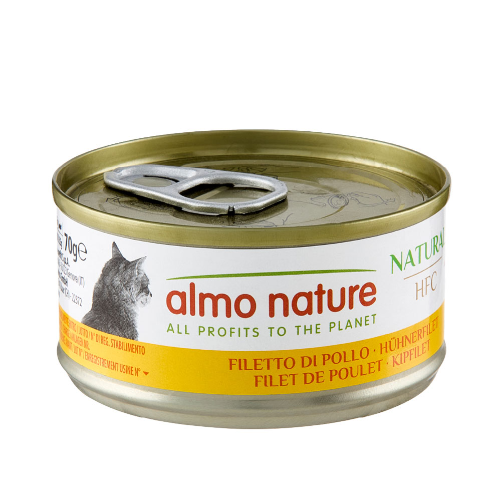12 + 6 gratis! 18 x 70 g Almo Nature HFC - Natural Hühnerfilet von Almo Nature 70g