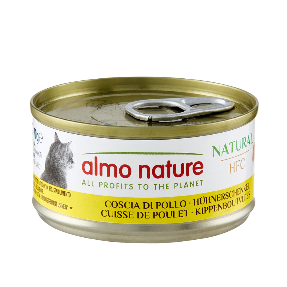 12 + 6 gratis! 18 x 70 g Almo Nature HFC - Natural Hühnerschenkel von Almo Nature 70g