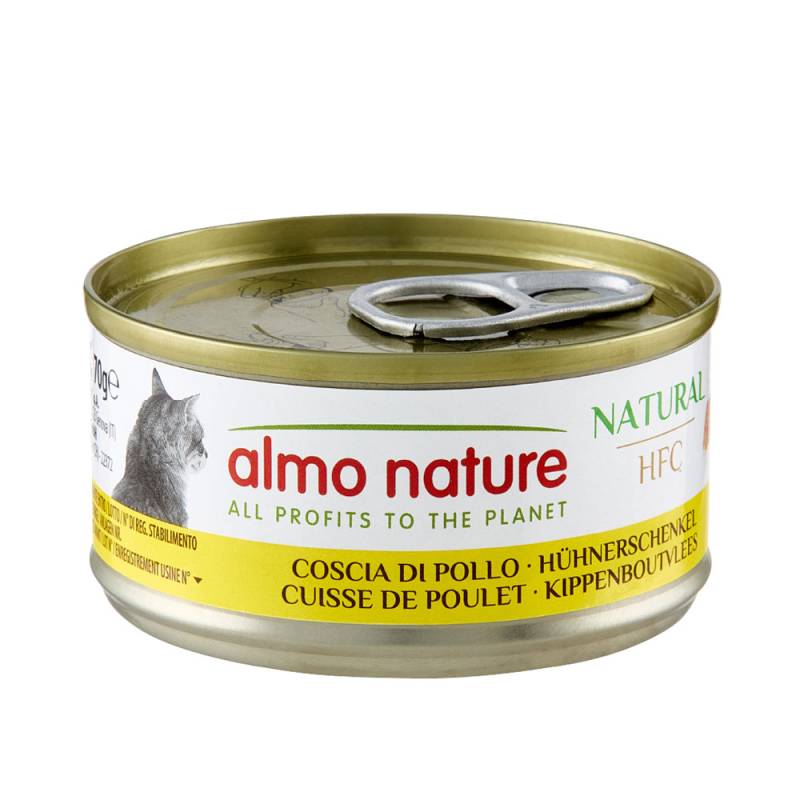 12 + 6 gratis! 18 x 70 g Almo Nature HFC - Natural Hühnerschenkel von Almo Nature 70g