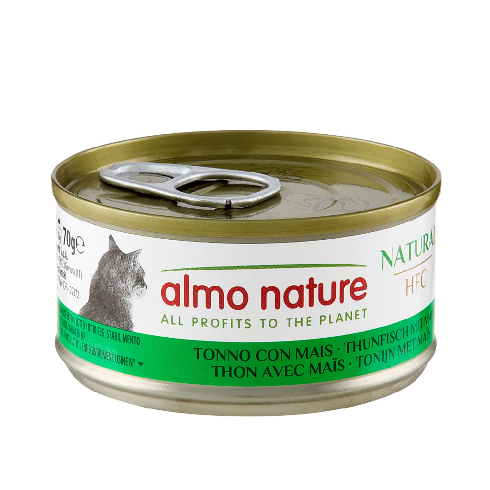 12 + 6 gratis! 18 x 70 g Almo Nature HFC - Natural Thunfisch mit Mais von Almo Nature 70g