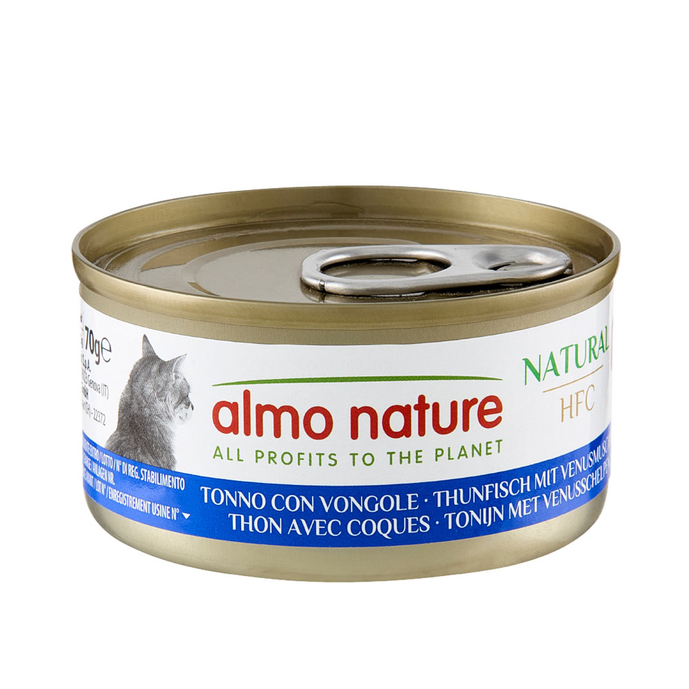 12 + 6 gratis! 18 x 70 g Almo Nature HFC - Natural Thunfisch mit Venusmuscheln von Almo Nature 70g