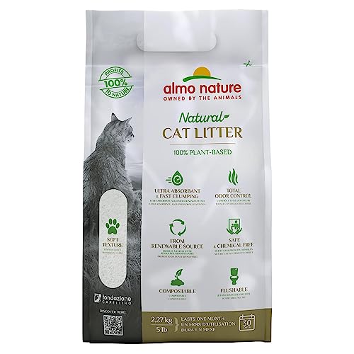 Almo Nature CatLitter - natürliches Klumpstreu für Katzen 2,27Kg von almo nature