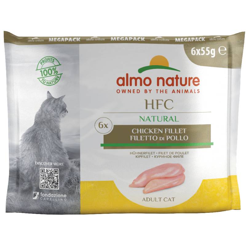 Sparpaket Almo Nature HFC Natural Pouch 12 x 55 g  - Hühnerfilet von Almo Nature HFC