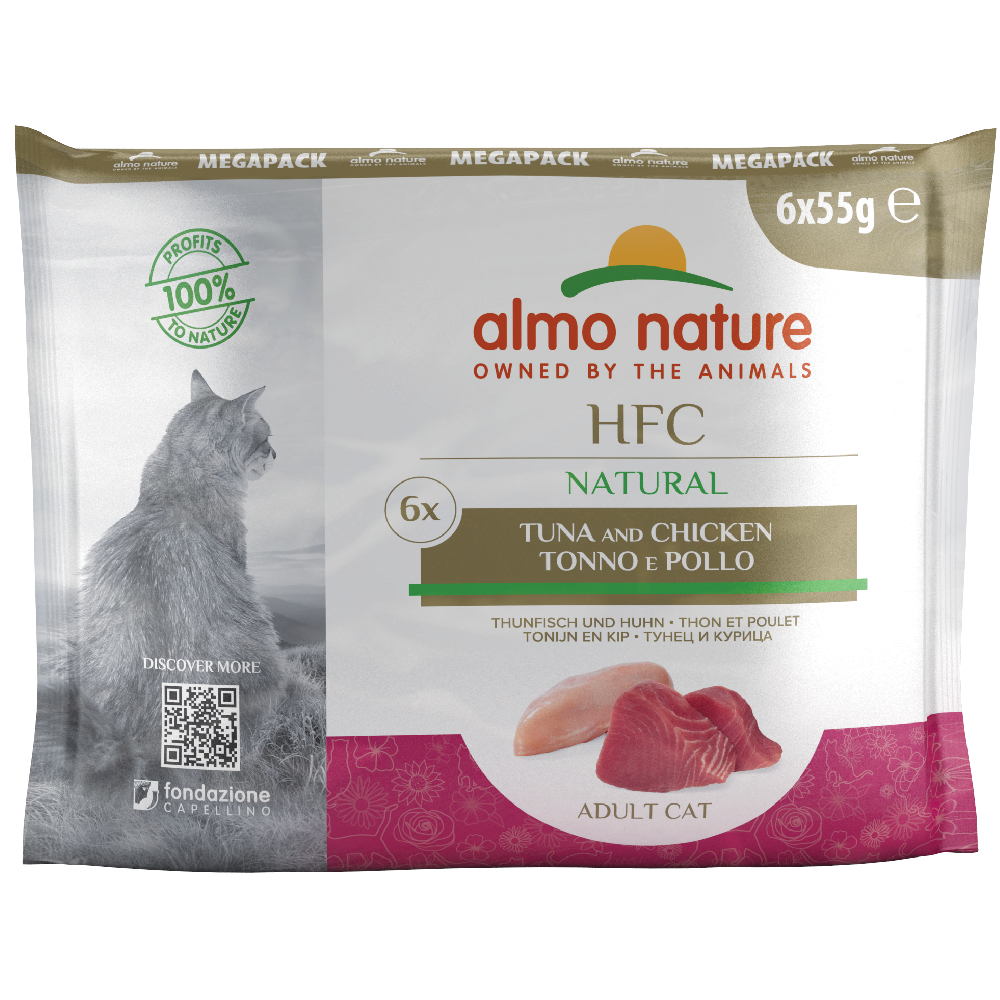 Almo Nature HFC Natural Pouch 6 x 55 g  - Thunfisch und Huhn von Almo Nature HFC